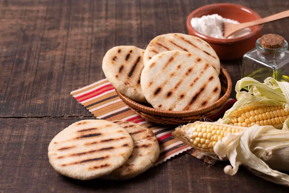 A tempting plate of gluten-free arepas, perfect for those with gluten sensitivity or celiac disease.
