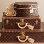 A visually stunning Louis Vuitton Cake, adorned with the iconic monogram pattern, showcasing the epitome of culinary elegance.