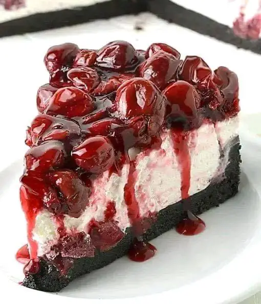 Cherry Cheesecake Pie - Gourmet Martha