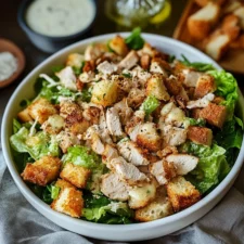 Best Chicken Caesar Salad with Homemade Croutons