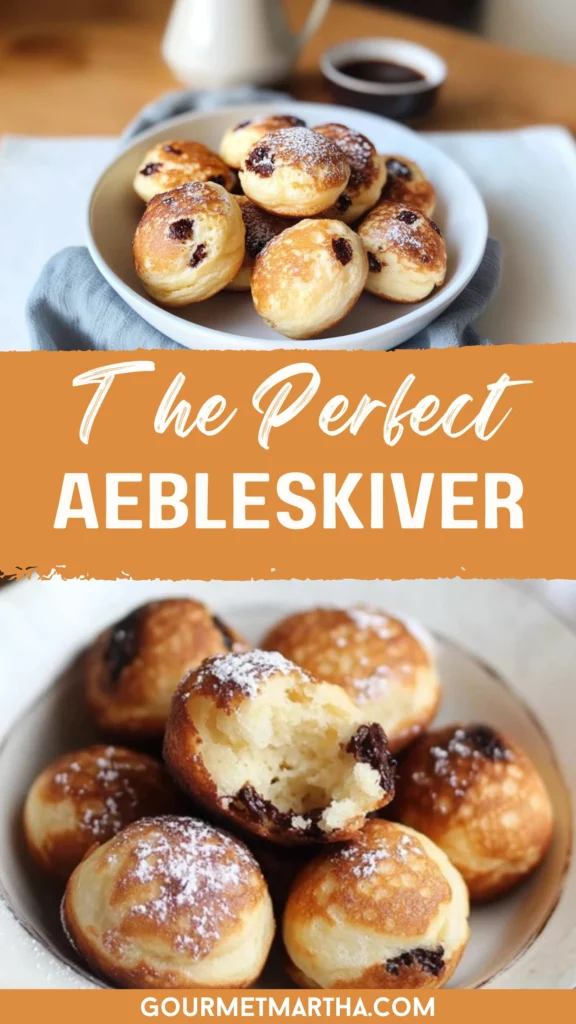 Aebleskiver(Danish Pancake Balls) - Gourmet Martha