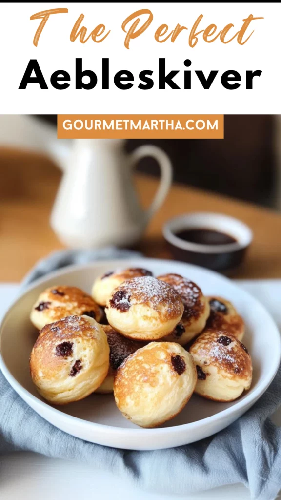 Aebleskiver(Danish Pancake Balls) - Gourmet Martha