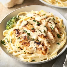 Light &amp; Creamy Chicken Broccoli Alfredo-image