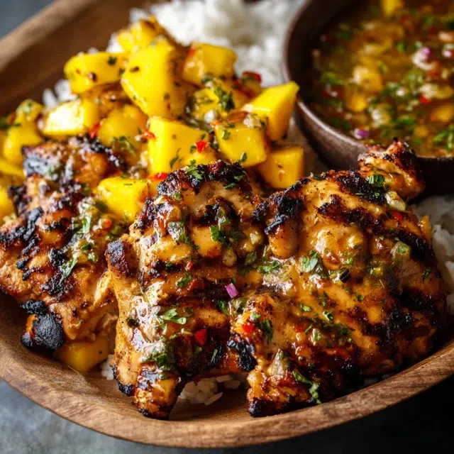 Grilled Mango Chicken - Gourmet Martha