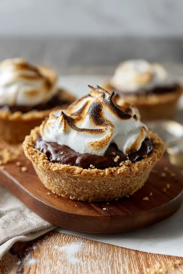Mini S’mores Pies - Gourmet Martha