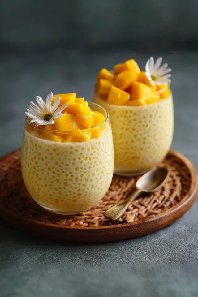A Sweet Taste of Summer: Creamy Mango Sago - Gourmet Martha
