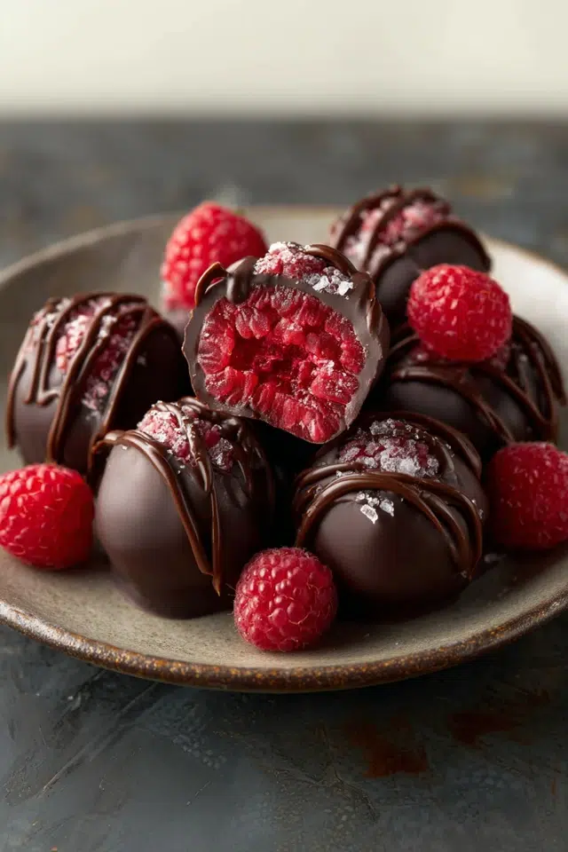 Chocolate Covered Raspberries - Gourmet Martha