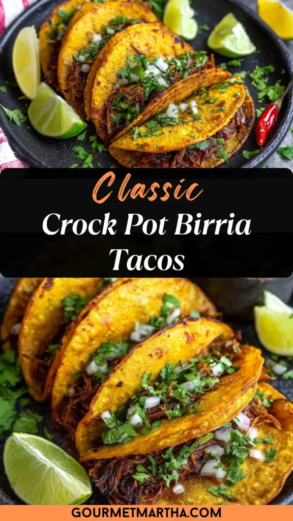 A Cozy Introduction to Crock Pot Birria Tacos - Gourmet Martha